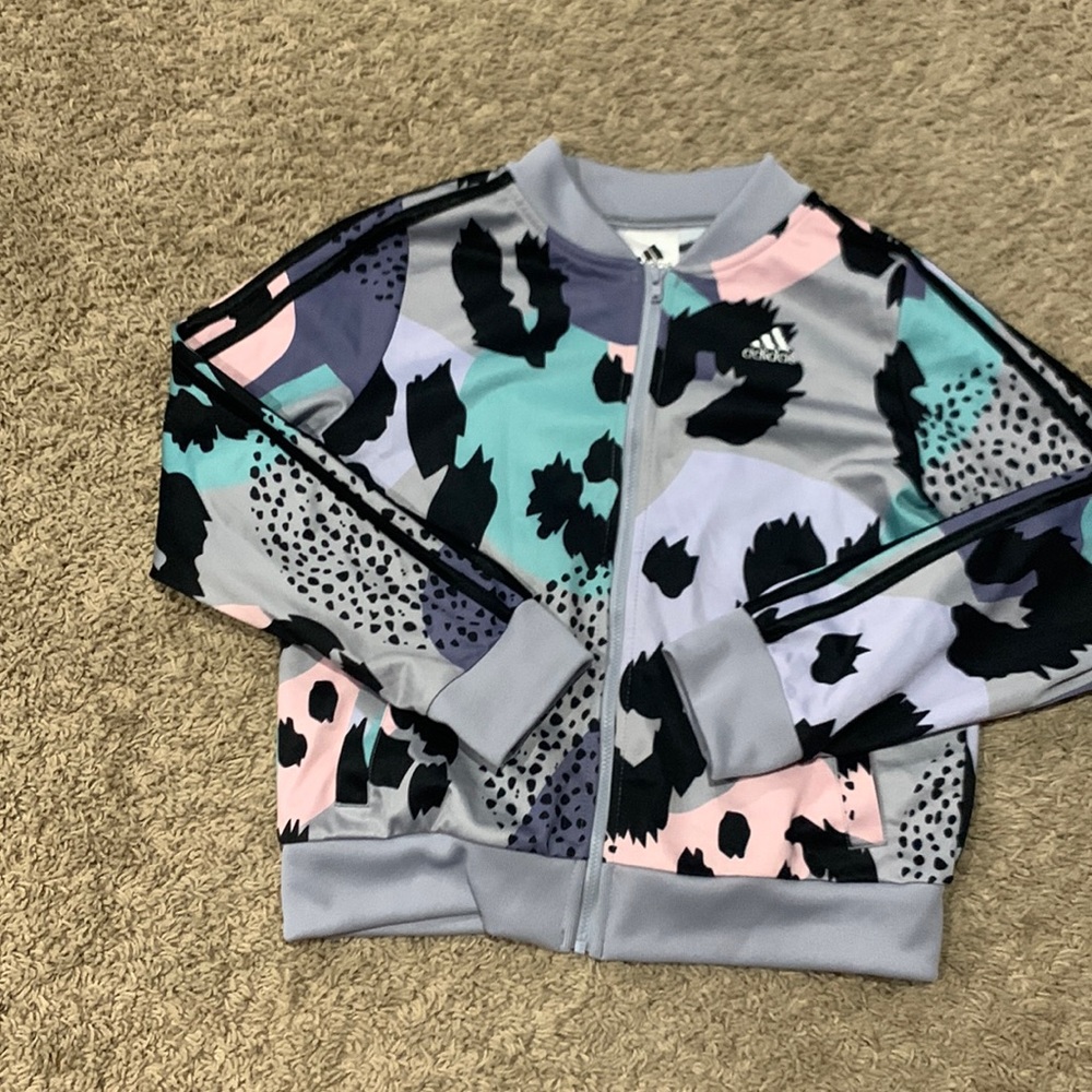 Adidas Girls Zip-up (Size Large)